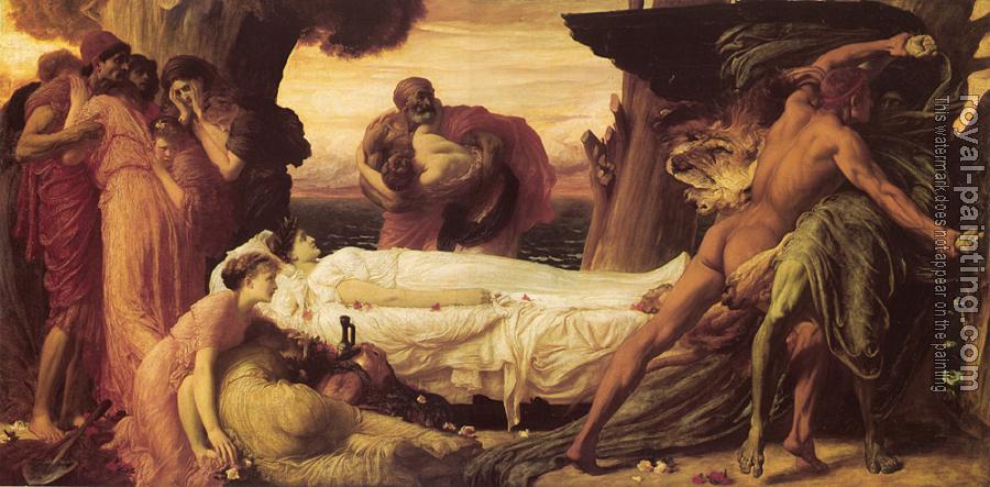 Lord Frederick Leighton : Hercules Wrestling with Death for the Body of Alcestis